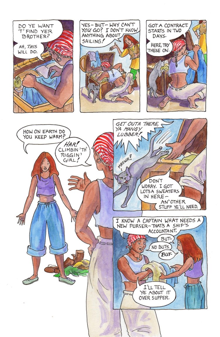 Page 20 — Sami gets a new wardrobe.