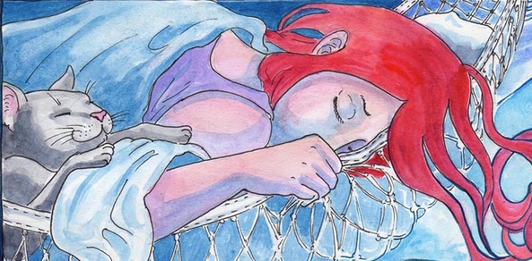 Nothing like snuggling in a hammock with a kitty!