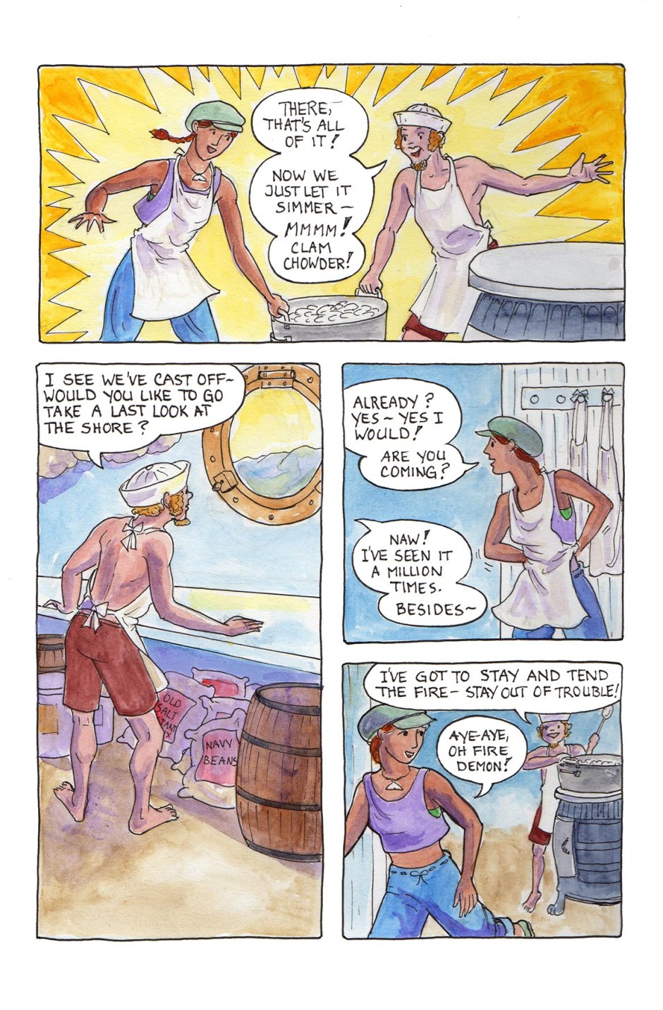 Page 33 — soup's on, and just in time.