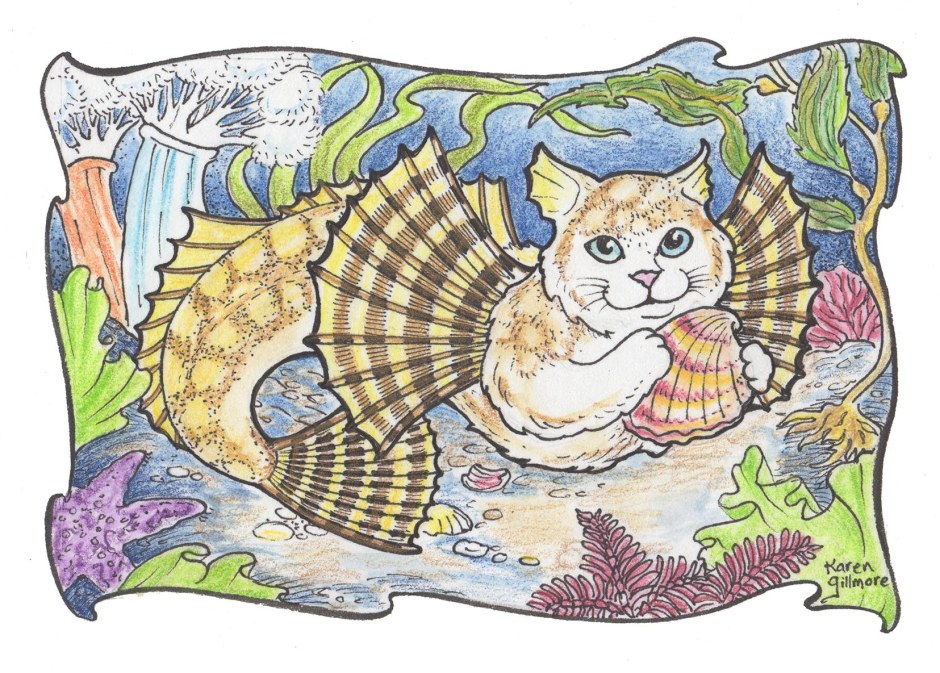 "I'm very fancy, but very tiny, so you might miss me, unless you are very still and look very closely into my home next low tide!" — Dappletail ("Tidepool Sculpin")